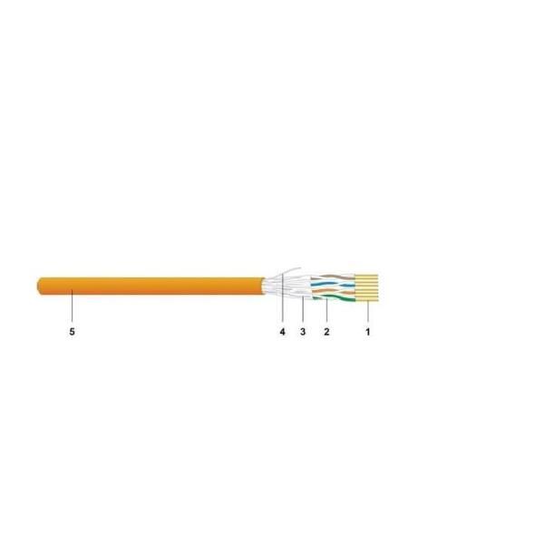 DATWYLER CAVO U/FTP CAT.6 CCA ARANCIO 1000M