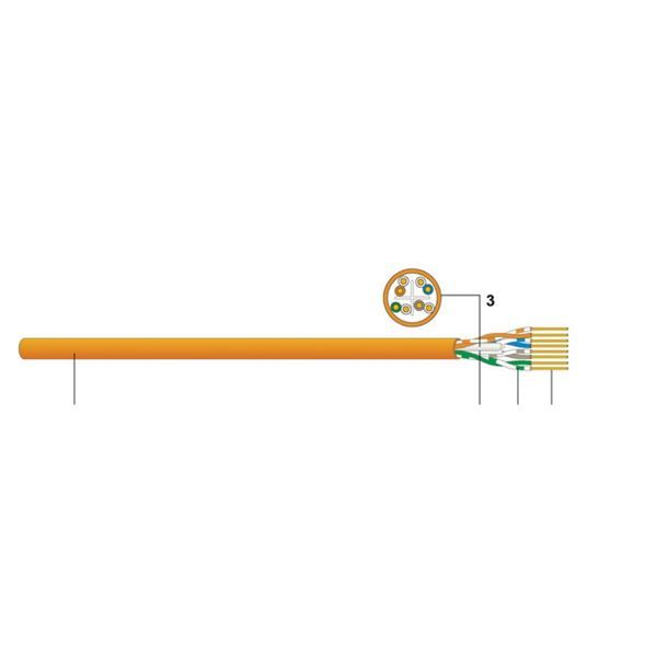 DATWYLER CAVO U/UTP CAT.6 B2CA ARANCIO 305M