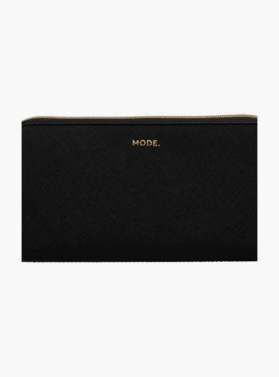DBRAMANTE 1928 LA PURSE PORTAFOGLIO IN PELLE 24 CM 8 SCOMPARTI NERO