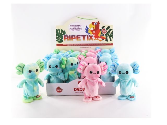 DE.CAR2 - RIPETIX AXOLOTL H20CM 3 COL.ASS 27597 1PZ=(1PZ)