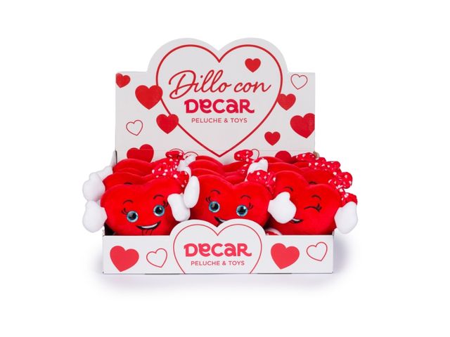 DE.CAR2 - SV CUORI FUNNY H15CM C/FACCINE 28218 1PZ=(1PZ)