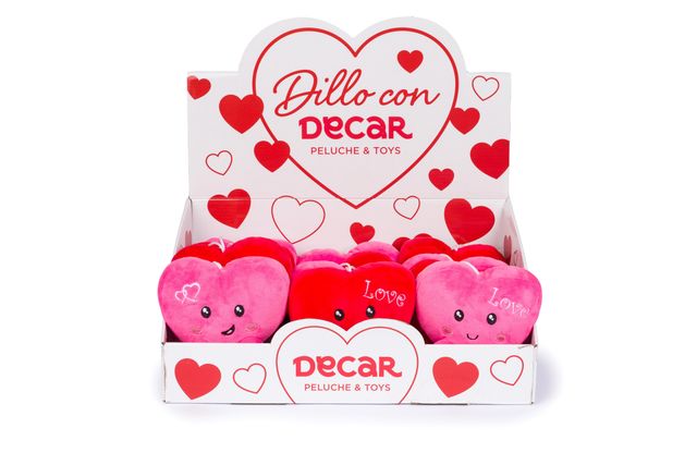 DE.CAR2 - SV CUORICINO 14CM 2 COL.ASS C/STRING 27881 1PZ=(1PZ)