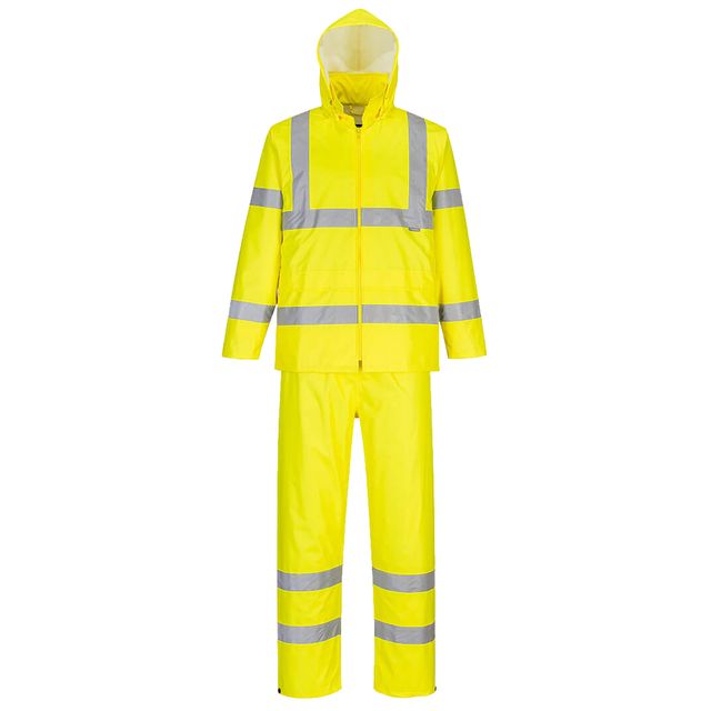 Completo antipioggia HiVi - ripiegabile - impermeabile - XL - giallo fluo - Por…