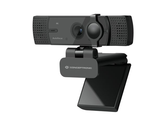 Conceptronic AMDIS07B - Webcam - colore - 8,3 MP - 3840 x 2160 - 4K - focale fi…