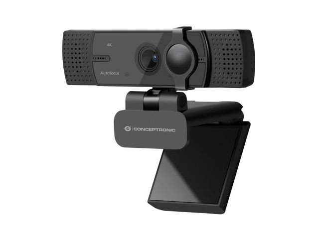 Conceptronic AMDIS08B - Webcam - colore - 8,3 MP - 3840 x 2160 - 4K - focale fi…