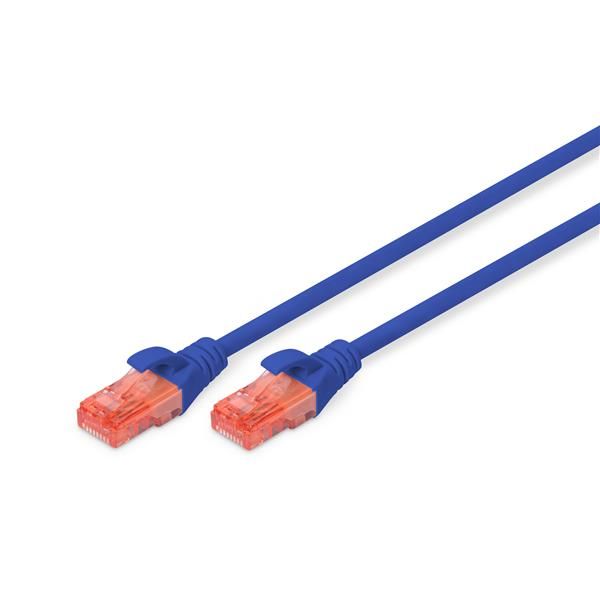 DIGITUS BY ASSMANN PATCH U/UTP CAT.6 PVC BLU 3M