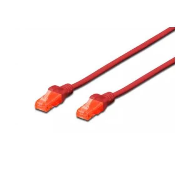 DIGITUS BY ASSMANN PATCH U/UTP CAT.6 PVC ROSSO 2M