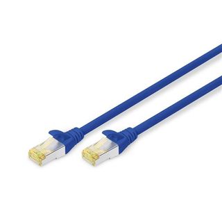 DIGITUS CAVO DI RETE PATCH S/FTP CAT 6A DOPPIA SCHERMATURA 3 MT BLU