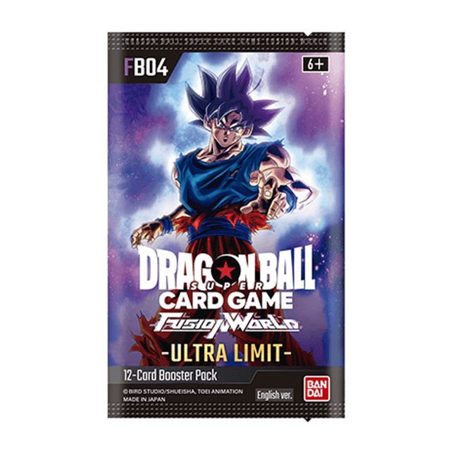DRAGON BALL FUSION WORLD BUSTINA SINGOLA FB-04 ULTRA LIMIT ENG