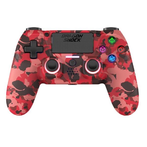 DRAGON SHOCK MIZAR SONY PS4 CONTROLLER WIRELESS DI PRECISIONE RED CAMOUFLAGE