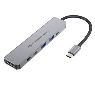 Conceptronic DONN33G, Cablato, USB 3.2 Gen 1 (3.1 Gen 1) Type-C, 100 W, Argento…