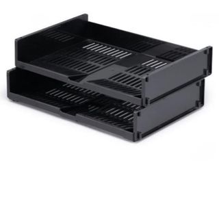 DURABLE OPTIMO - Vassoio per lettere - per A4 - orizzontale - carbone