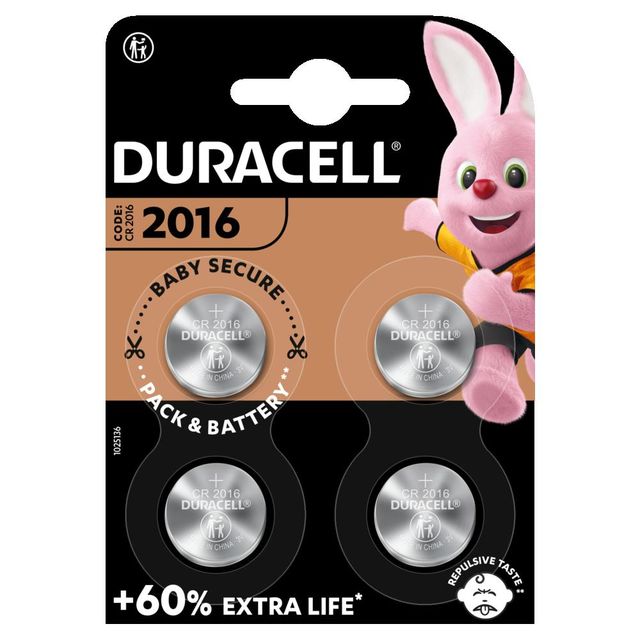 DURACELL DL2016 CR2016 3V BL4