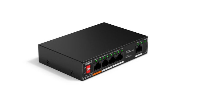 Dahua SF1005P Switch desktop da 5 porte non gestito con PoE a 4 porte