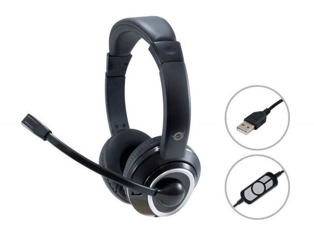 Conceptronic Polona POLONA01B - Cuffie con microfono - dimensione completa - ca…