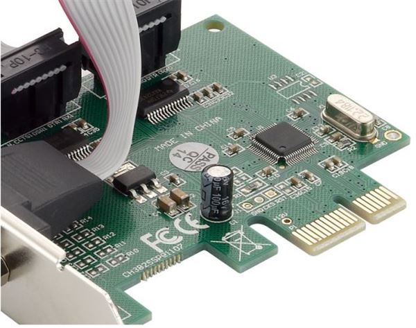 Conceptronic SRC01G, PCIe, RS-232, PCIe 1.1, Verde, Cina, 2,5 Gbit/s
