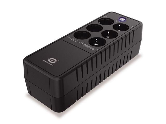 Conceptronic UPS 1500VA 900W, IEC x 3, Schuko x 2, HID USB, AVR