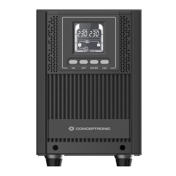 Conceptronic UPS 2000VA 1800W ONLINE TOWER - HID USB, Porta EPO, 4x SCHUKO 1 Se…