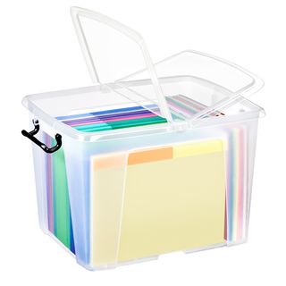 Contenitore multiuso con coperchio - 47,5x39,5x31,5 cm - 40 L - PPL - trasparen…