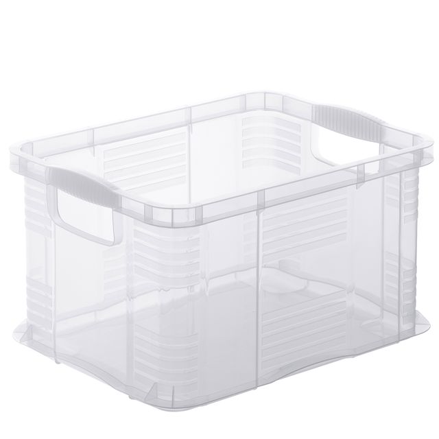 Contenitore portaoggetti - 39x29x21,5 cm - A4 - 17,5 L - PPL - trasparente - Ro…