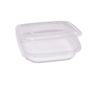 Contenitori in PP - con coperchio incernierato - 21,5 x 21,5 x 3,4 cm - Europac…
