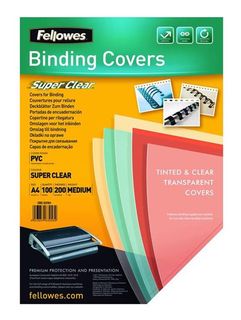 Copertine Clear - A4 - 150 micron - PVC - neutro trasparente - Fellowes - scato…