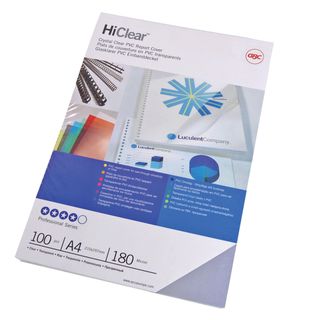 Copertine HiClear per rilegatura - A4 - 300 micron - trasparente - GBC - conf. …