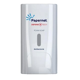 Dispenser antibatterico per sapone in schiuma Papernet Defend Tech bianco 22 x …