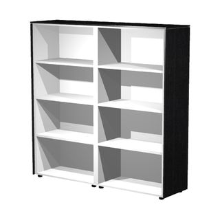 Coppia Prestige - mobili medio alti a giorno - 162,8 x 43 x 158,2 cm - nero ven…