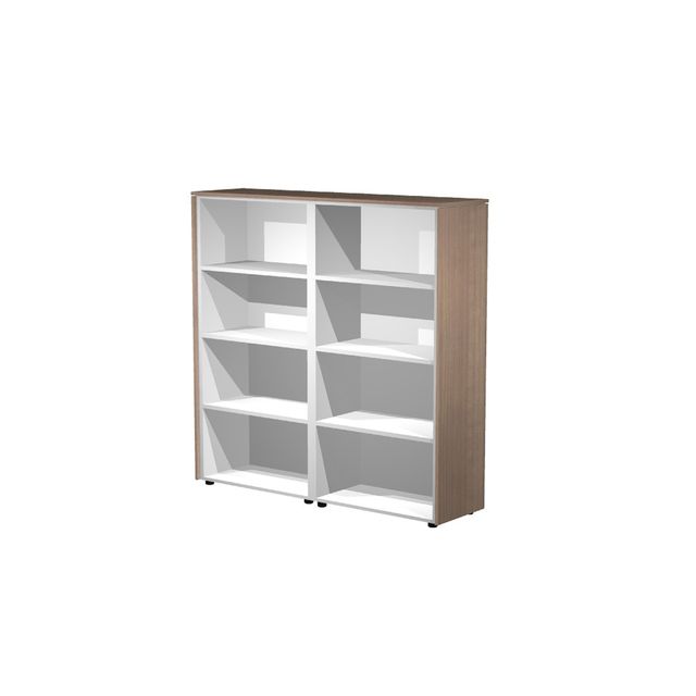 Coppia Prestige - mobili medio alti a giorno - 162,8 x 43 x 158,2 cm - ciliegio…