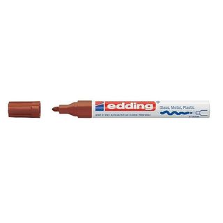 EDDING 750 MARCATORE PERMANENTE A VERNICE MARRONE PUNTA TONDA 2/4 mm CONF 10 Pz.