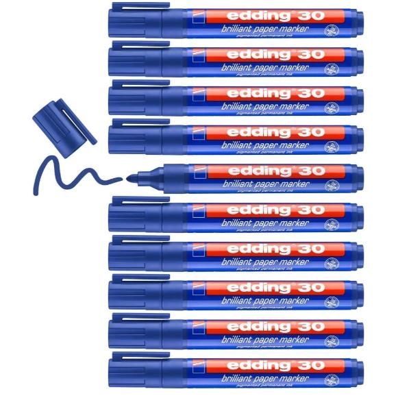 EDDING CF10MARCAT PAPER AD ACQUA BLU E30