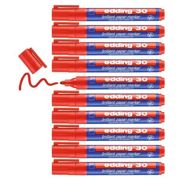 EDDING CF10MARCAT PAPER AD ACQUA ROSSO E30