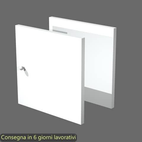 Coppia ante Rainbow - 32,2x32,1 cm - per libreria - bianco - Artexport