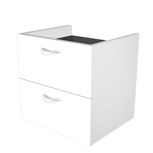 Coppia cassetti per libreria modulare - L40 cm - 36x29x35,5 cm - bianco - Artex…