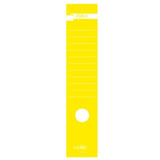 Copridorso CDR C - carta autoadesiva - 7 x 34,5 cm - giallo - Sei Rota - conf. …