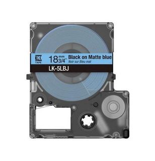 EPSON LABELWORKS LK-4LBJ MATTE TAPE ROTOLO NERO SU BLU OPACO 12mm x 8 MT