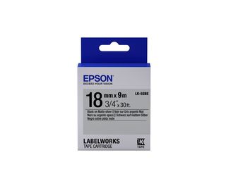 EPSON NASTRO LK5SBE PLATE NERO/ARGEN18X9