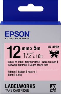 EPSON NASTRO SAT LK-4KBK NERO/ROSA 12M