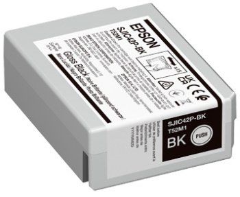 EPSON SJIC42P-BK CARTUCCIA INCHIOSTRO NERO ORIGINALE 50 ML PER ColorWorks CW-C4…