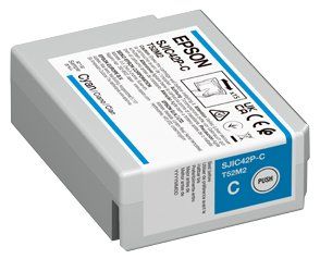 EPSON SJIC42P-C CARTUCCIA INCHIOSTRO CIANO ORIGINALE 50 ML PER ColorWorks CW-C4…