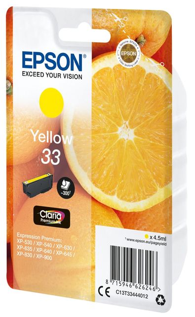 EPSON T33 CARTUCCIA INK GIALLO 4.5 ML 300 PAGINE