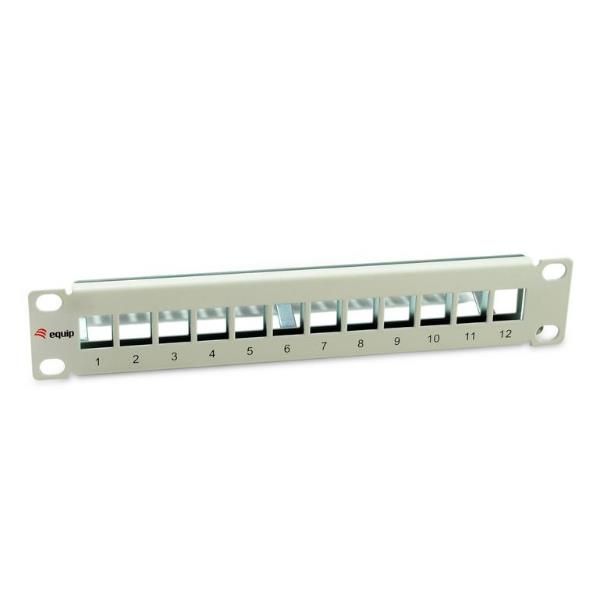 EQUIP 12-PORT KEYSTONE SHIELDED PATCH PAN