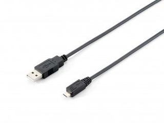 EQUIP 128523 CAVO USB 2.0 DA USB-A A MICRO-USB MASCHIO/MASCHIO 1.8 MT NERO