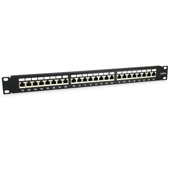 EQUIP 24-PORT CAT.6A SHIELDED PATCH PANEL