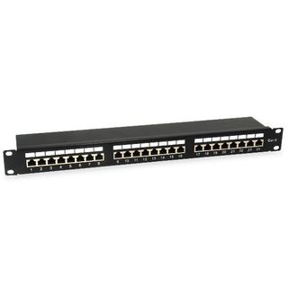 EQUIP 24-PORTS CAT.6 SHIELDED PATCH PANEL