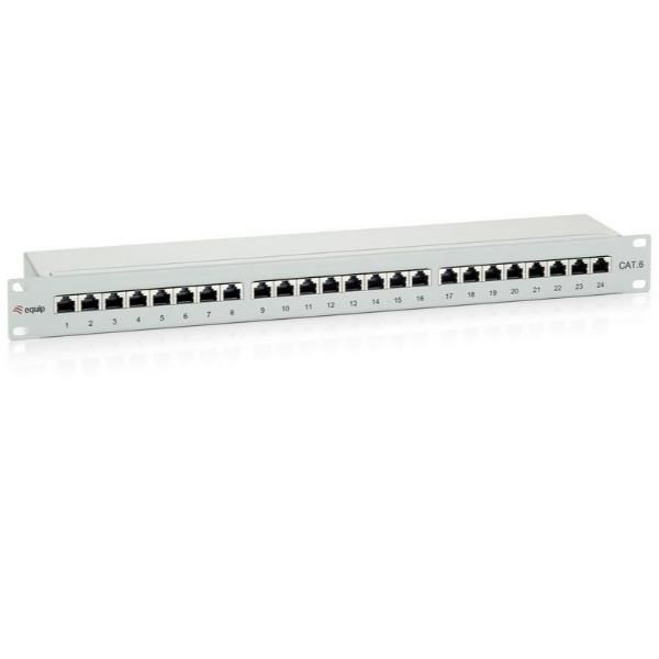 EQUIP 24-PORTS CAT.6 SHIELDED PATCH PANEL