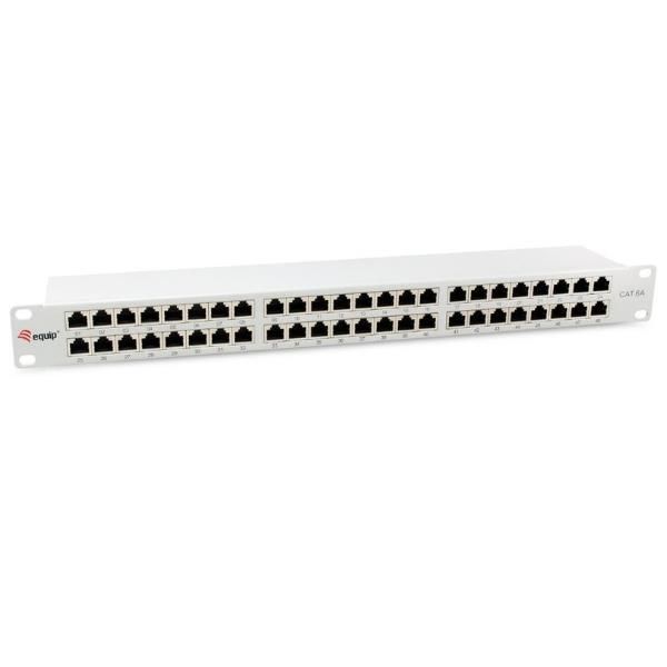 EQUIP 48-PORT CAT.6A SHIELDED PATCH PANEL