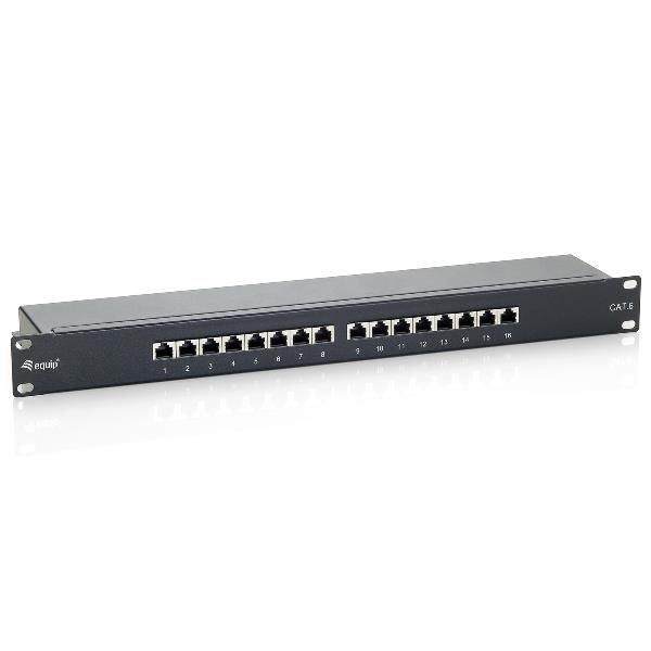 EQUIP CAT.6 PATCH PANEL 16-PORT 19 INCH 1