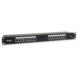 EQUIP CAT.6 PATCH PANEL 16-PORT 19 INCH 1